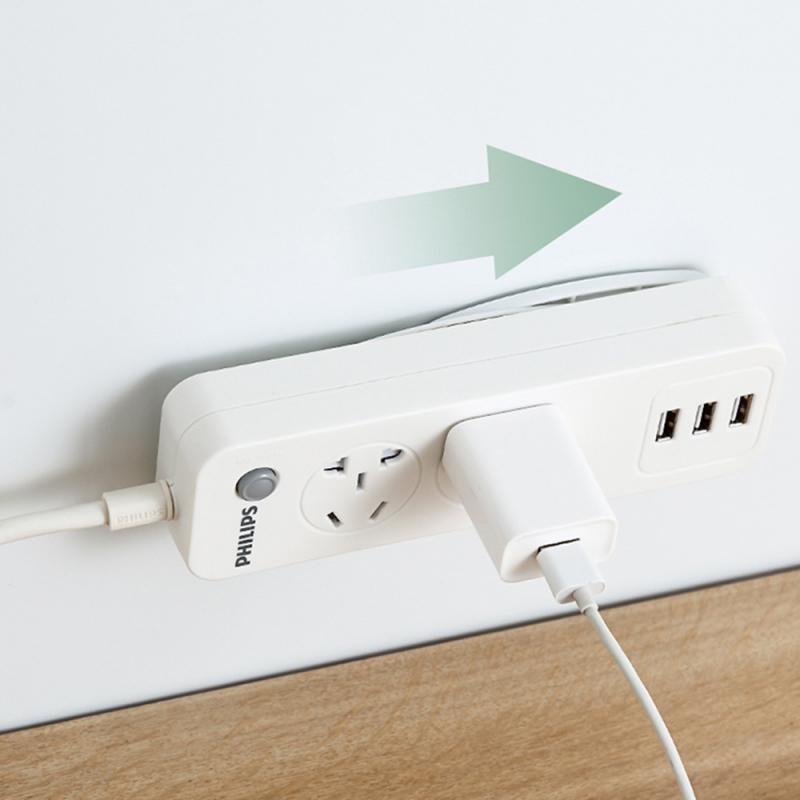 Bakeey Wall-Mounted Sticker Punch-free Plug Fixer Home Self-Adhesive Socket Fixer Cable Wire Organizer Seamless Power Strip Holder