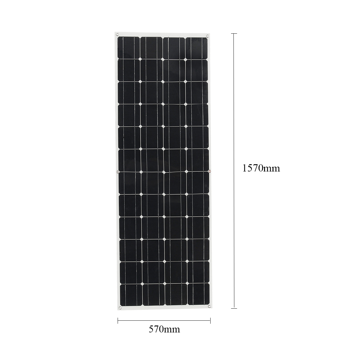 Elfeland® EL-06 150W 24V Semi Flexible Solar Panel + 1.5m Cable For Home RV Boat 10