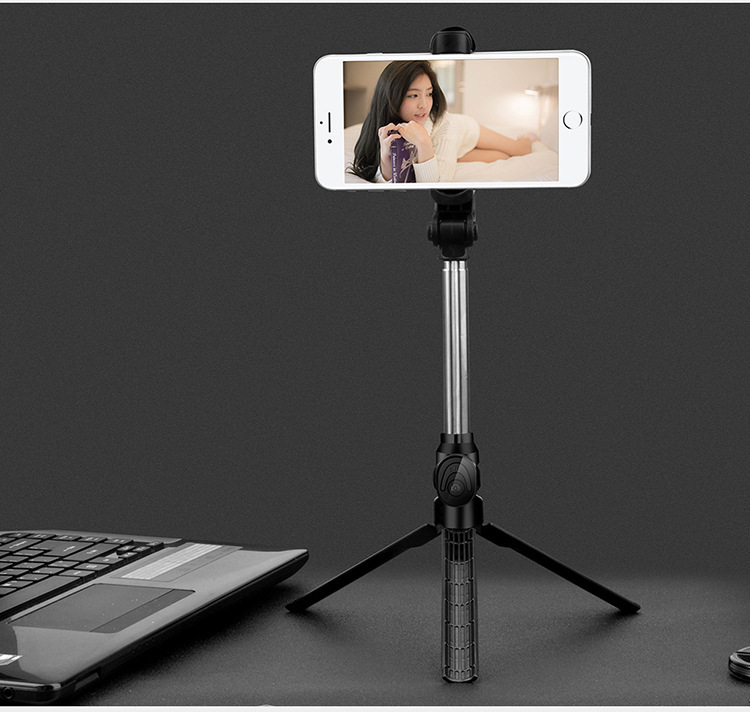 Bakeey Mini Foldable Tripod 2 In 1 Monopod with bluetooth Wireless Remote Selfie Stick 