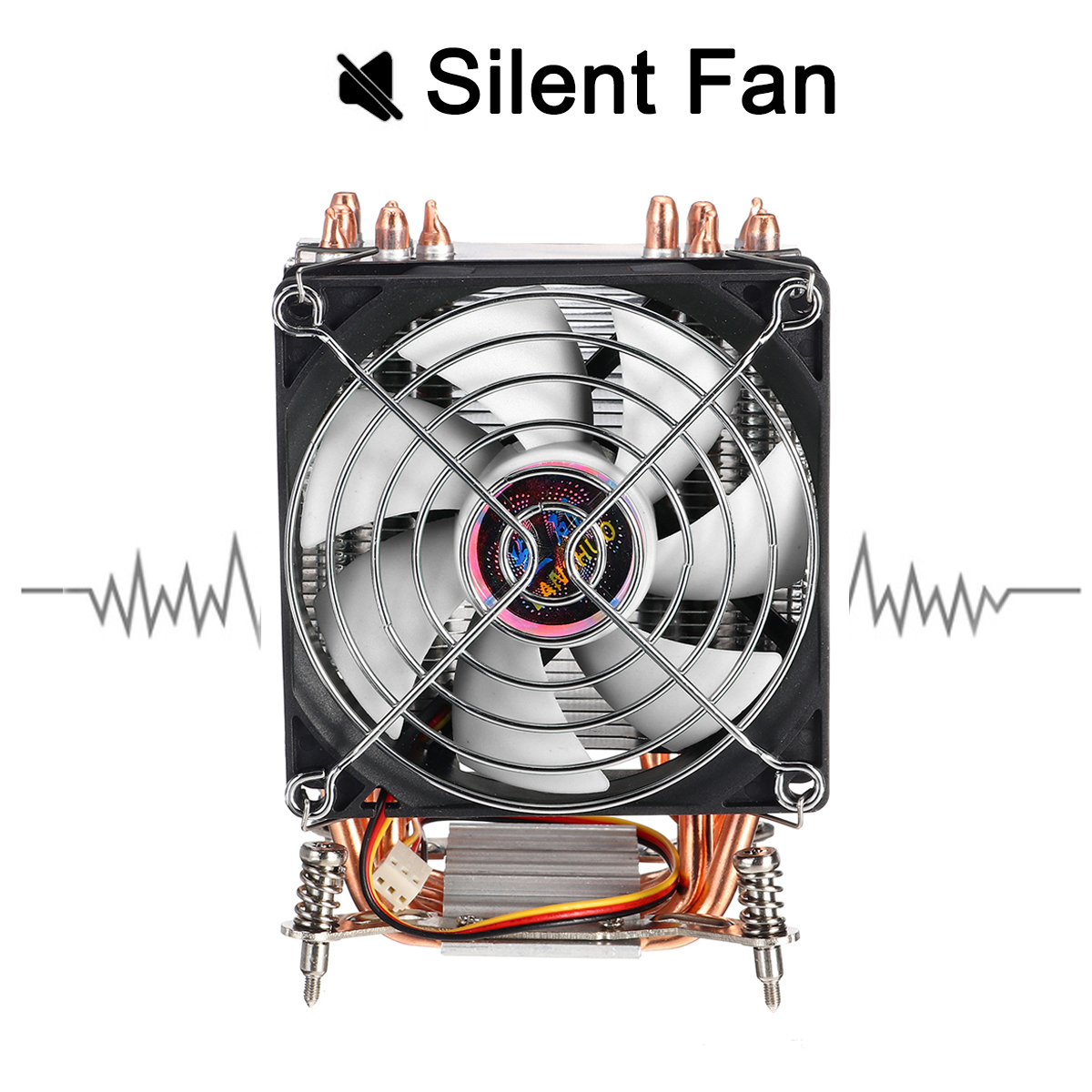 3 Pin 90cm 6 Heat Pipes Cooler Cooling Fan Heatsink for 115X 1366 Motherboard 10