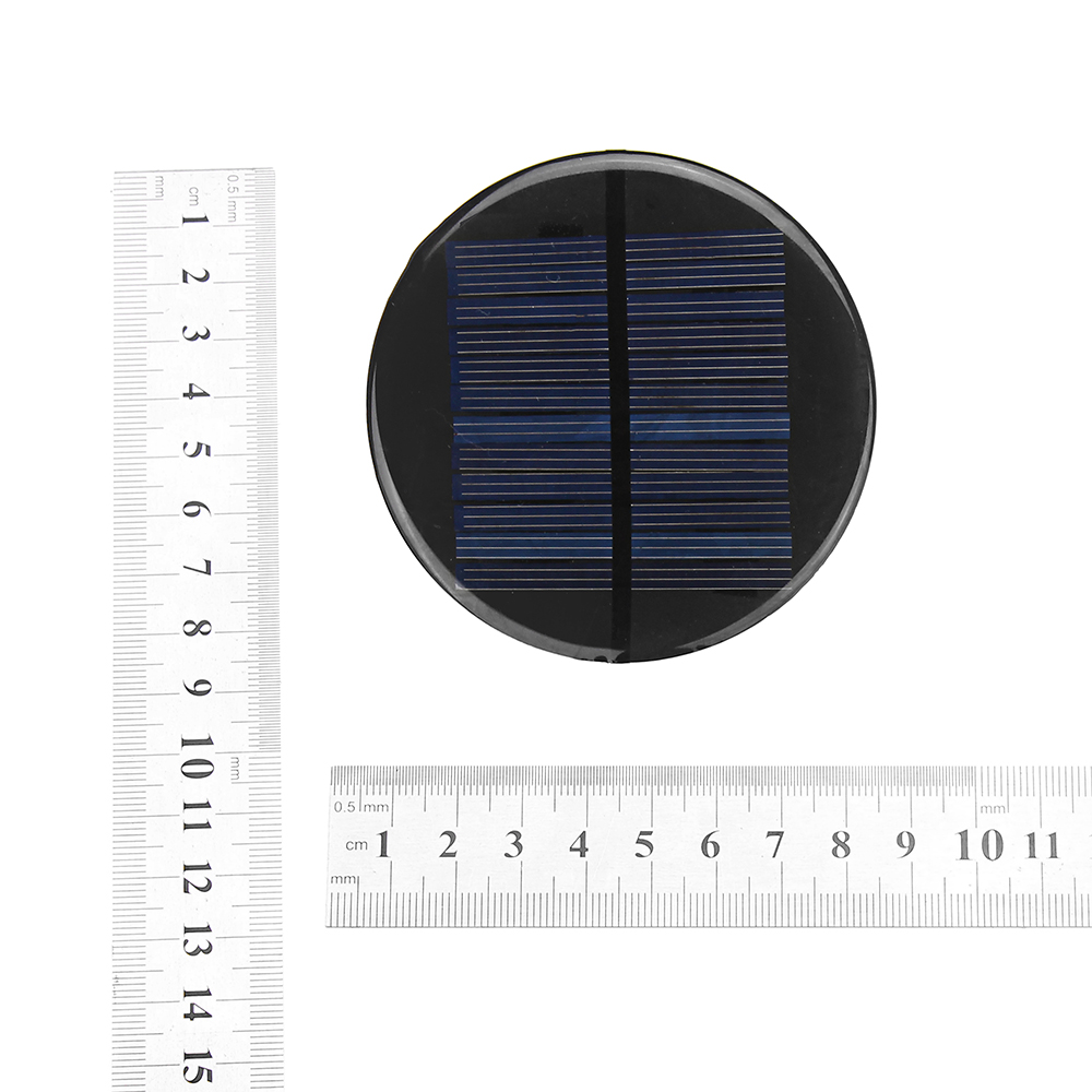 Φ80MM 6V 2W Round Style Polycrystalline Solar Panel Epoxy Board 9