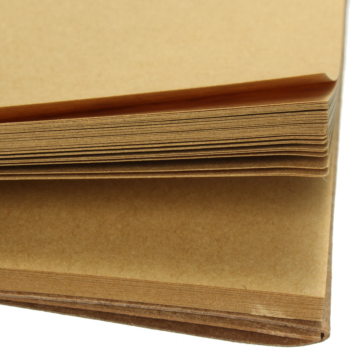 Jornal de bloco de notas de papel Kraft em branco Vintage 32K Sketching Scrapbook Notebook
