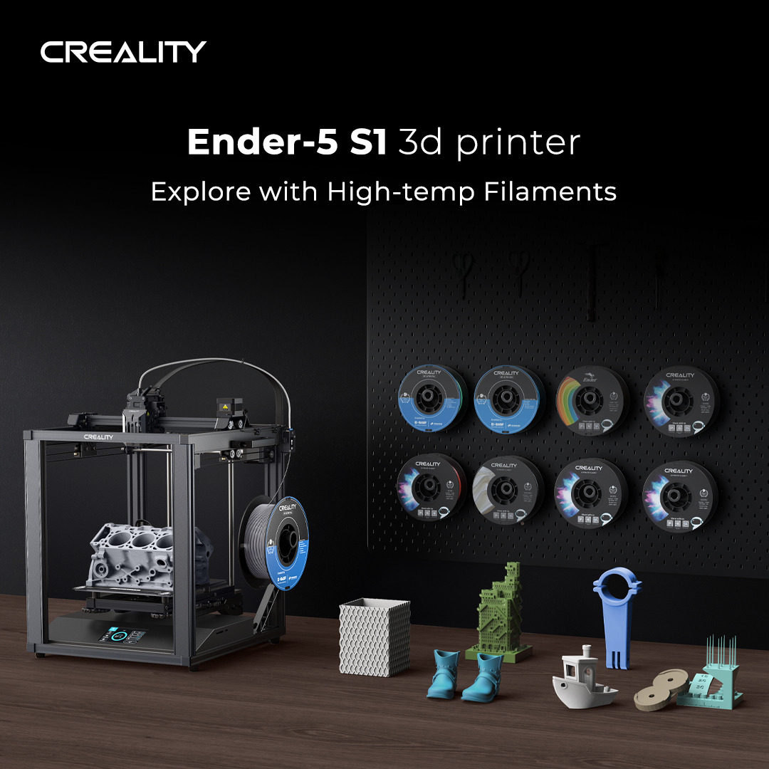 Creality 3D® Ender 5 S1 3D Printer 250mm/s Fast Printing Dual Gear Direct Extruder Auto Leveling