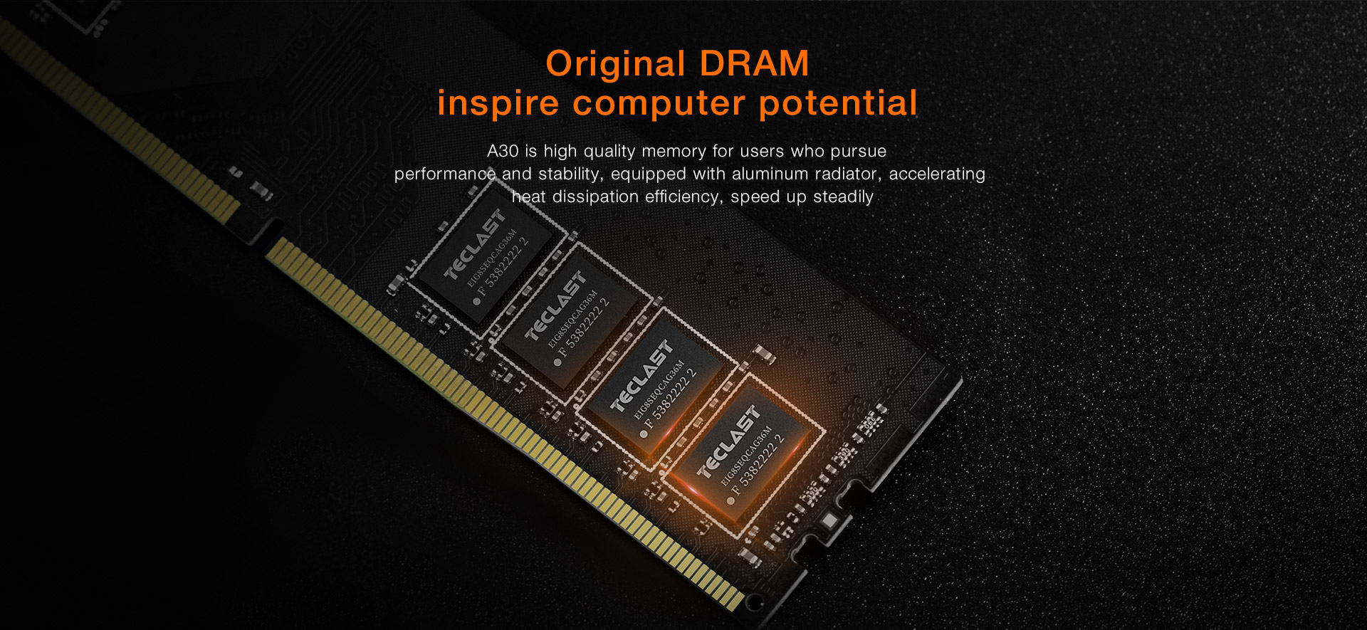 Teclast A30 DDR4 8G 2400Mhz Desktop Computer Memory 288Pin DIMM PC Gaming Memory 9