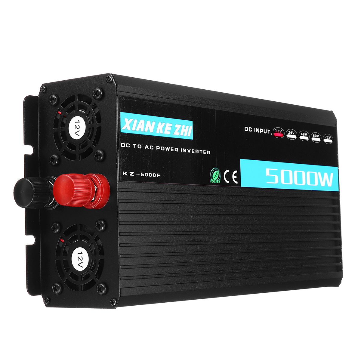 

5000W 12/24/48/60/72V TO 220V Power Inverter Modified Sine Wave Converter LED Display for Home Car