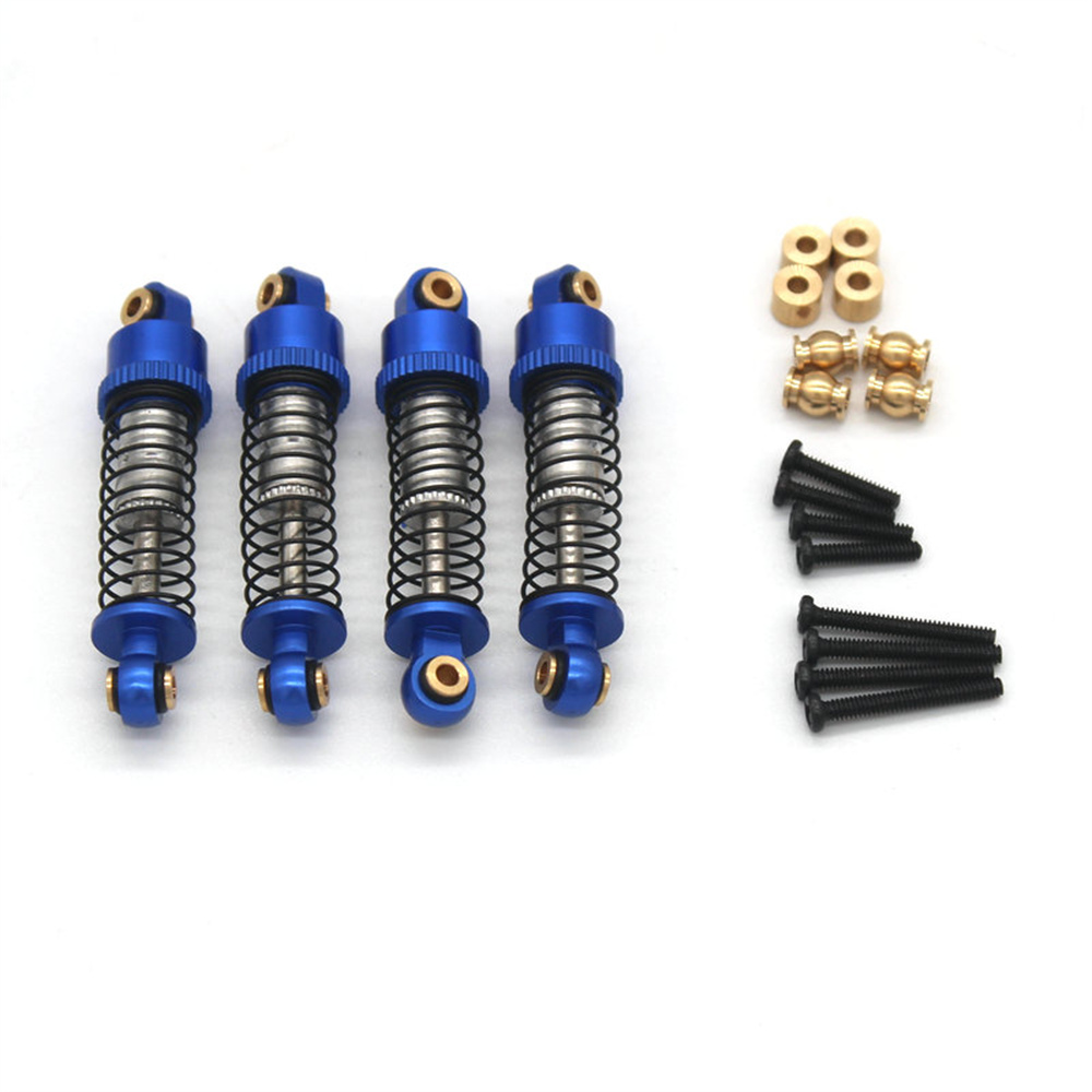 4PCS Upgraded Metal Shock Absorbers for FMS FCX24 12401 POWER WAGON 1/24 RC Car Vehicles Model Spare Parts