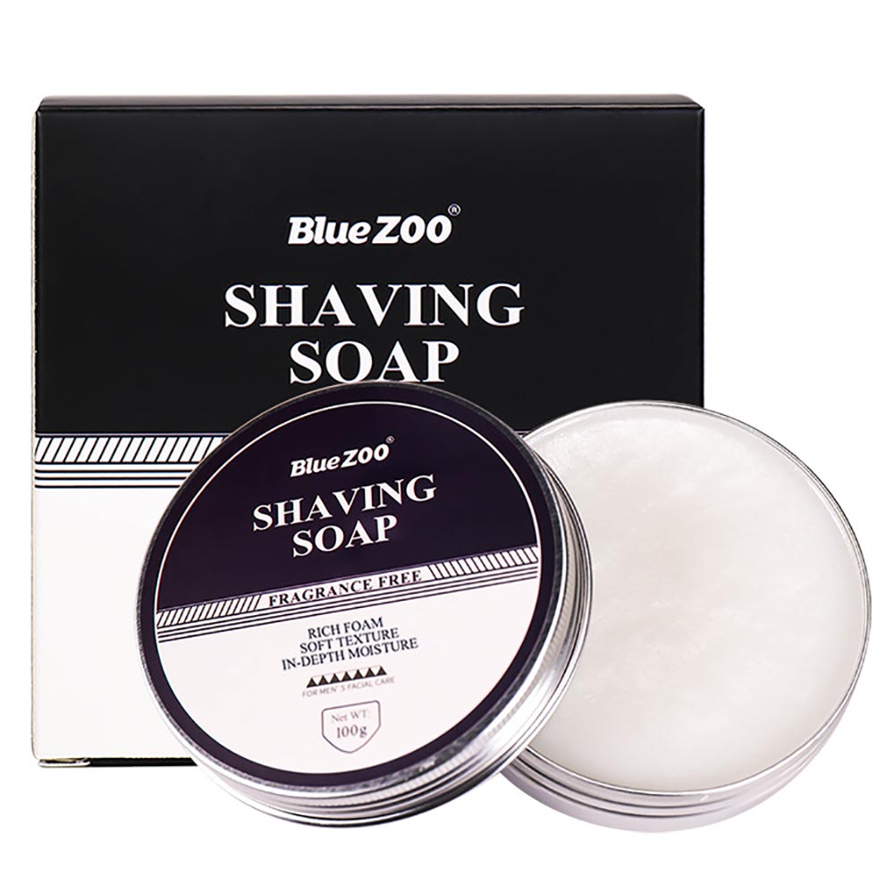 BlueZ00 Men Shaving Set Cuidados com o rosto Shave Series Shaving Cream Shaving Escova Remoção facial Cabelo
