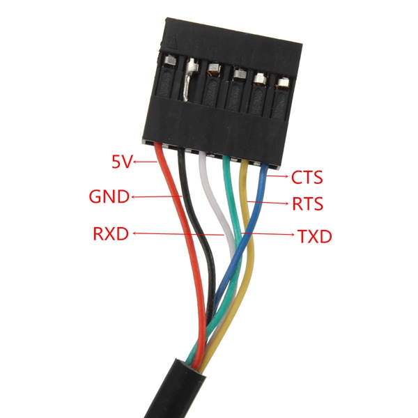 6Pin FTDI FT232RL USB To Serial Adapter Module USB TO TTL RS232  Cable