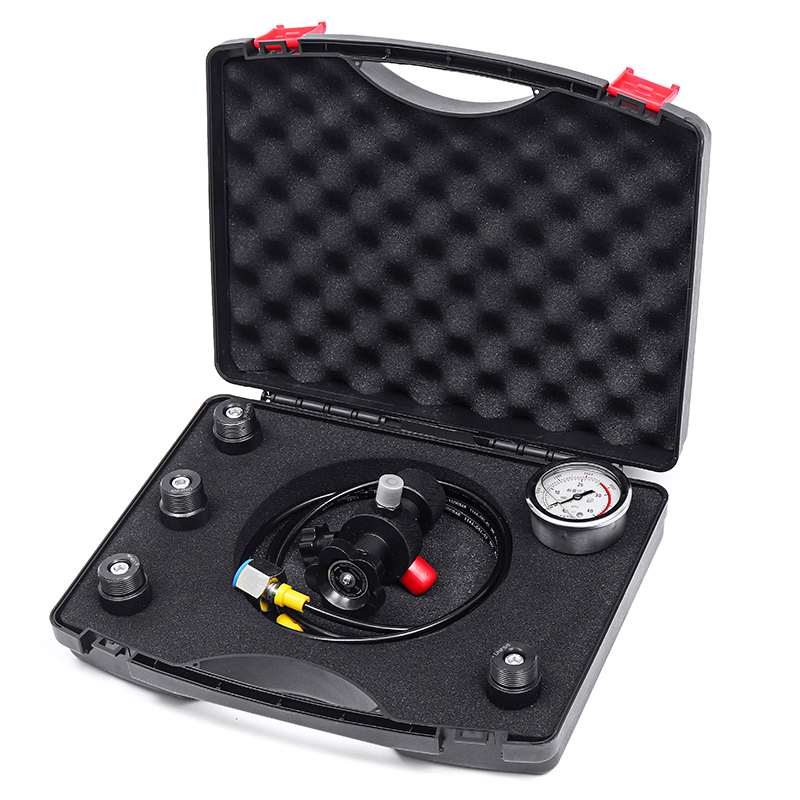 Hydraulic Accumulator Nitrogen Charging Fill Gas Valve Pressure Test Tools Kit 400Bar 61