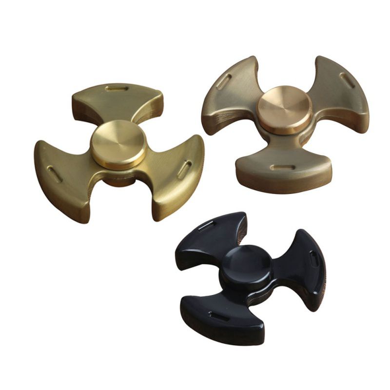 

Zinc Alloy Cone Rotating Tri Fidget Hand Spinner ADHD Autism Fingertips Fingers Gyro Reduce Stress