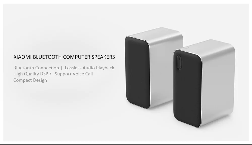 Xiaomi 2PCS HiFi Wireless Bluetooth Computer Speaker DSP Lossless Audio Stereo Speakers with Mic 2