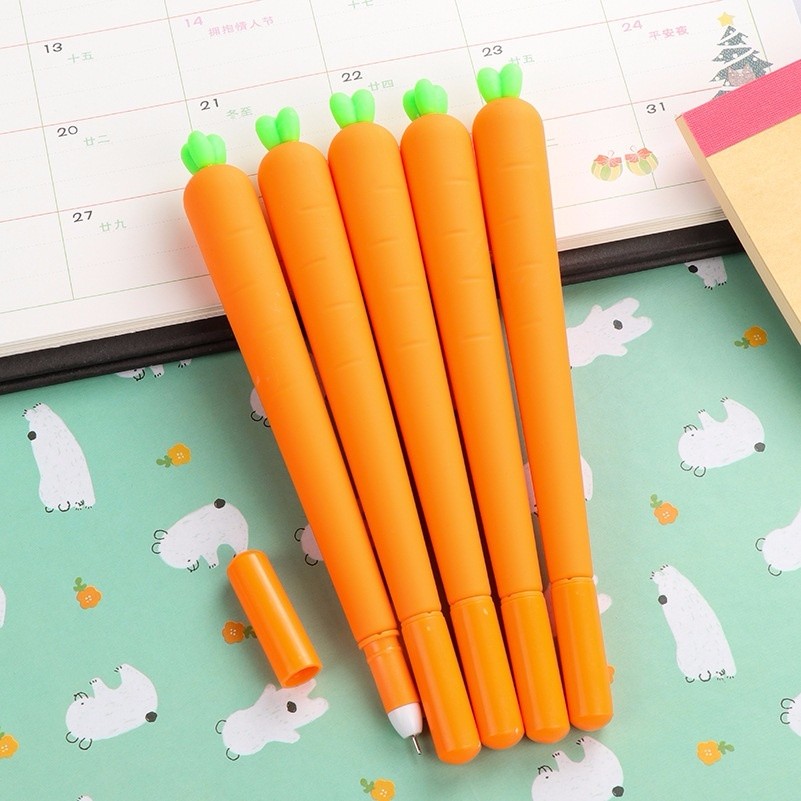 

Симпатичные мультфильм Творческий гель Pen Морковь Стиль гель Pen 0.5mm иглы Pen студентов Канцелярский подарок