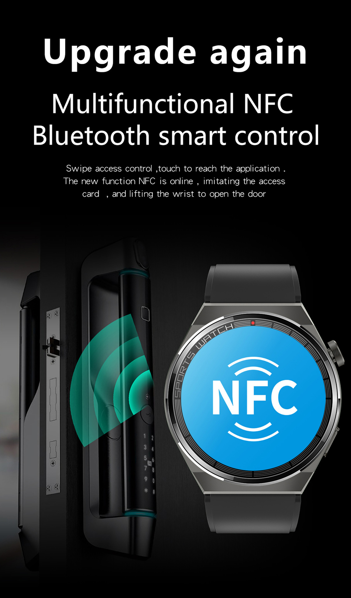 KT62 1.36 inch 390*390 HD Screen bluetooth Call Heart Rate Blood Pressure SpO2 Monitor Fitness Tracker Offline Payment Smart Watch