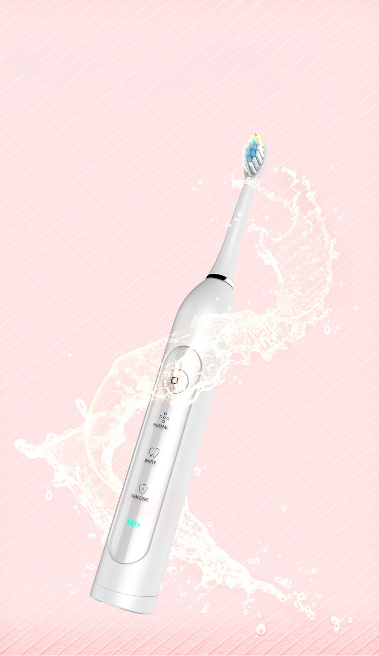 CHIGO CG-105 Multi-purpose Sonic Electric Toothbrush  3 Brush Modes Wireless USB Rechargeable Toothb