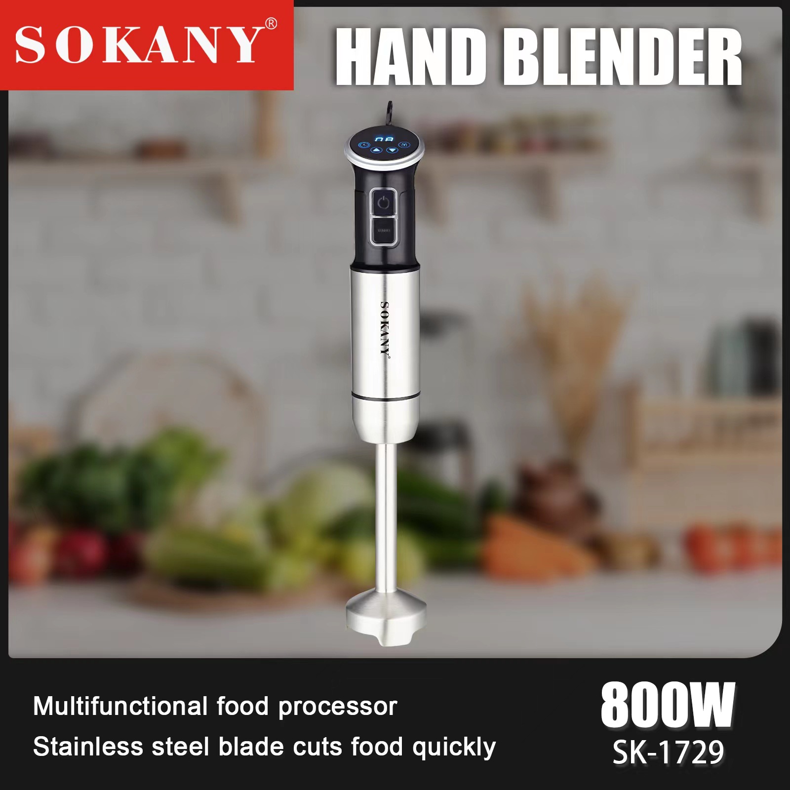 SOKANY 1729 Hand Blender Home Multifunctional Crushed Ice Juice Cooking Machine