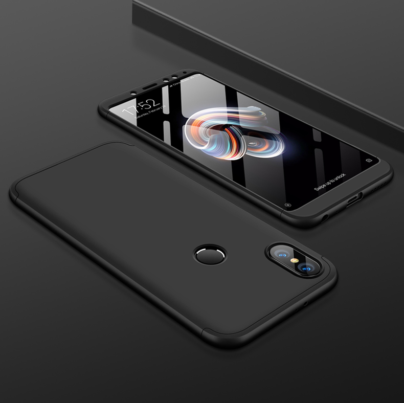 Bakeey™ 3 in 1 360° Full Protective Case+Tempered Glass Screen Protector For Xiaomi Redmi Note 5 Non-original