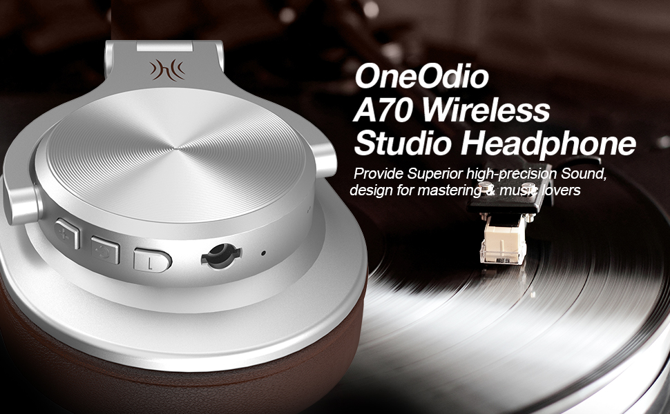 OneOdio A70 Headset bluetooth Headphone Hi-Res Audio Professional Studio Monitor DJ Headphones 3.5mm 6.35mm Over-Ear Wireless Headset