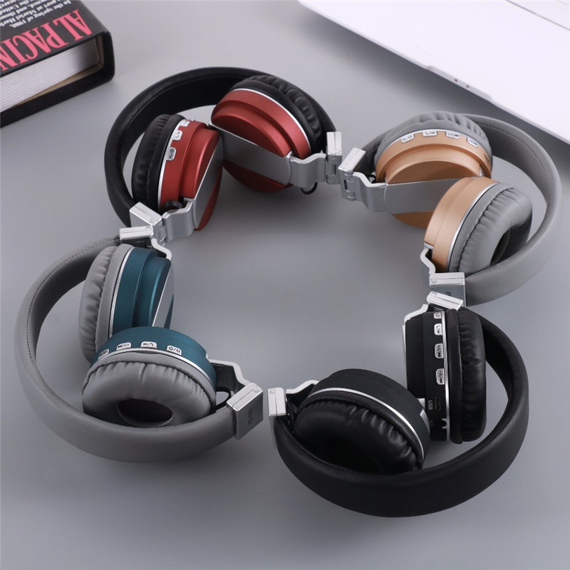 FE-018 Portable Foldable FM Radio 3.5mm NFC Bluetooth Headphone Headset with Mic for Mobile Phone 9