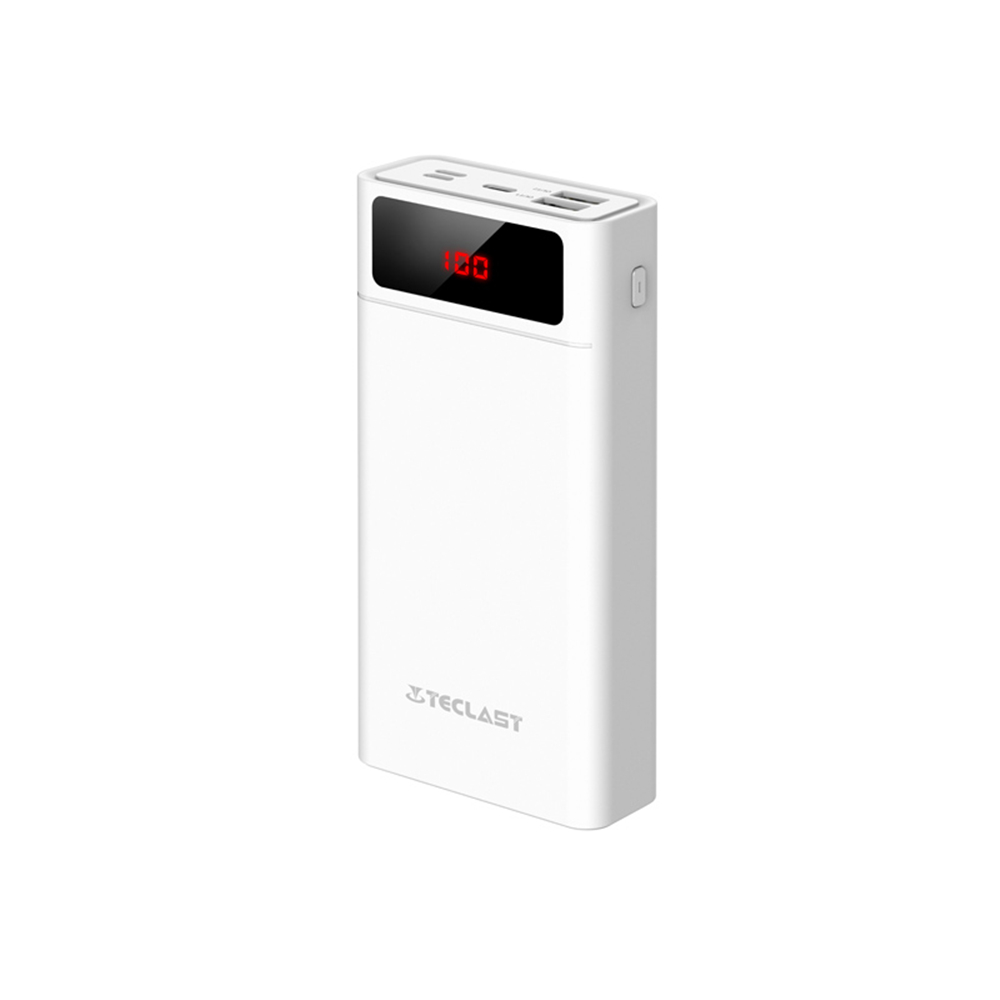 Teclast T200A 20000mAh Power Bank Dual USB Output Digital Display For iPhone XS 11Pro Xiaomi Mi10 Redmi Note 9S Huawei P30 P40 pro 5G