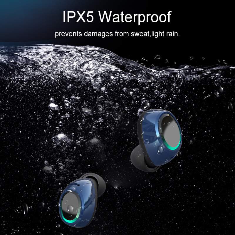 [Bluetooth 5.0] Bakeey T2 TWS Earphone LED Battery Display Smart Touch Binaural Call IPX5 Waterproof 11
