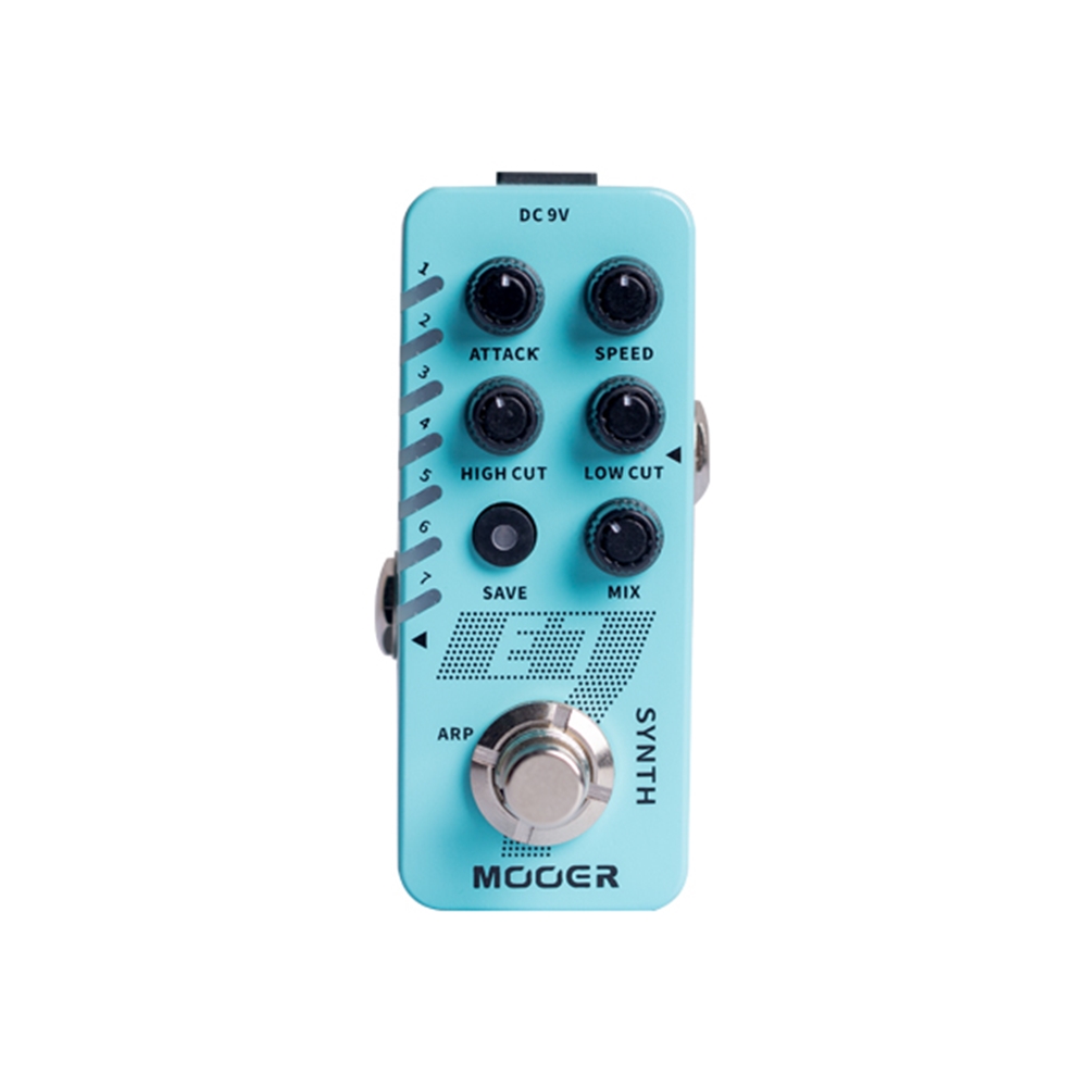 MOOER E7 Polyphonic Synth Guitar Pedal 7 Types Custom Synthesizer Synth Tones Like Trumpet Organ with Individual Arpeggiator - Photo: 3
