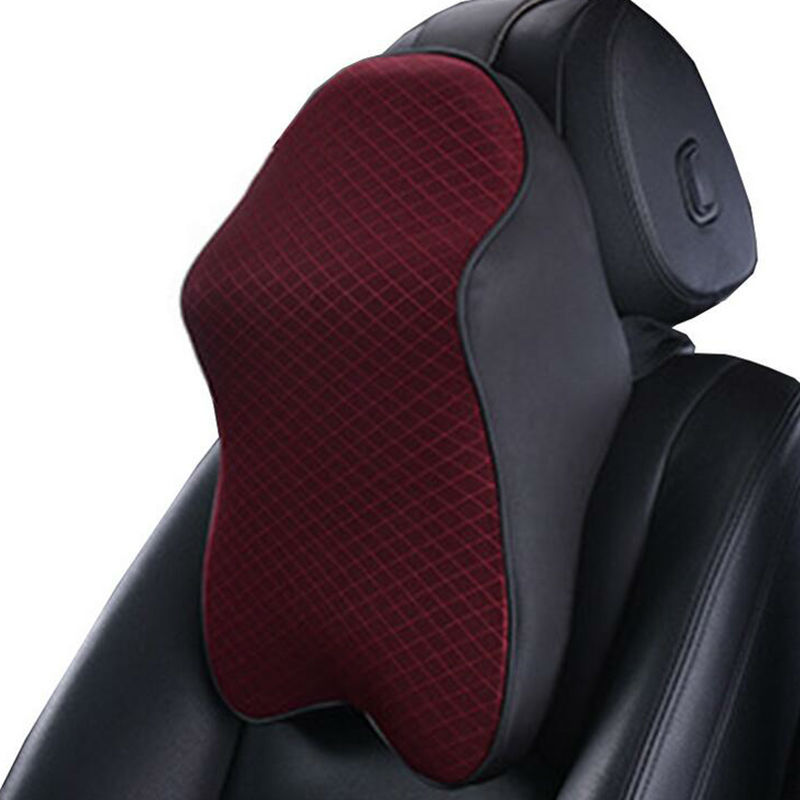 Memory Foam Autos Seat Pillow Neck Back Car Home Office Support Head Rest Cushion