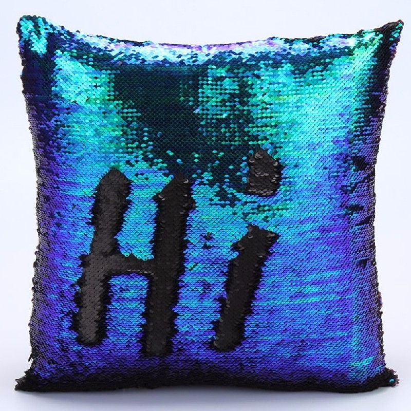 

Reversible Sequin Mermaid Pillowcase Magical Color Changing Pillow Cushion Cover Home Car Decor