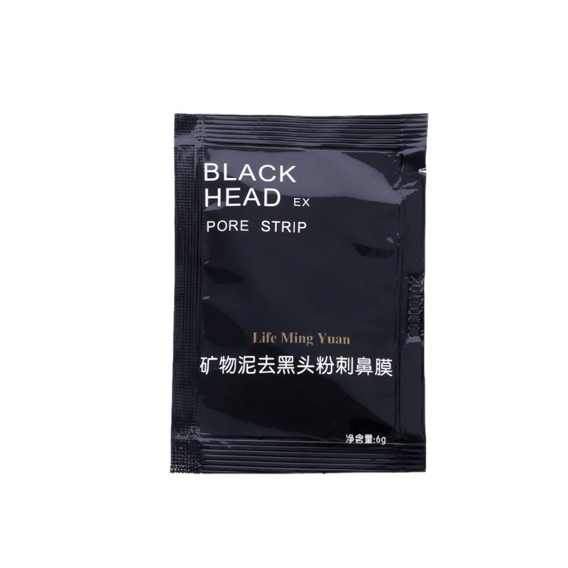1Pc Black Mask Nose Blackhead Acne Remover Pore Mineral Mud Membranes T Zone Cleaner
