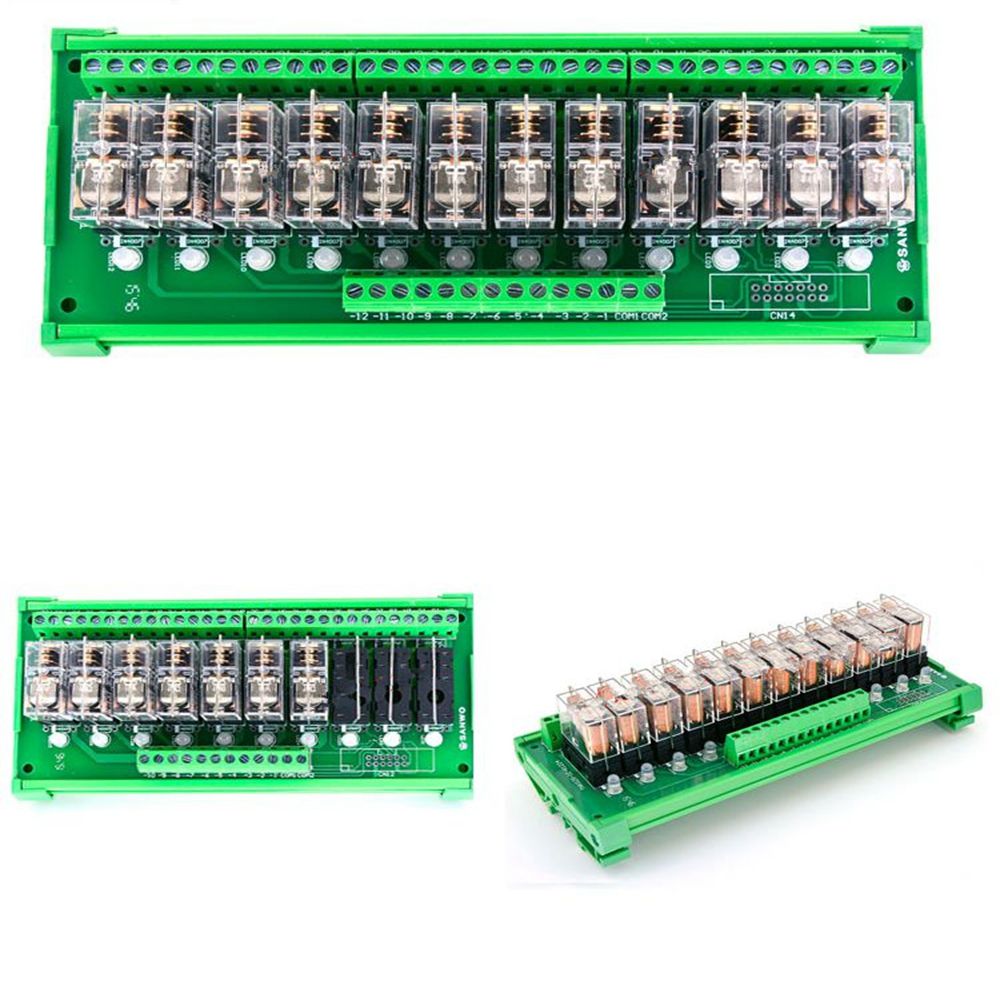 

TKG2R-1E-K1224 12 Channel Relay Module PLC Amplification Board Controller DC 12V/DC 24V