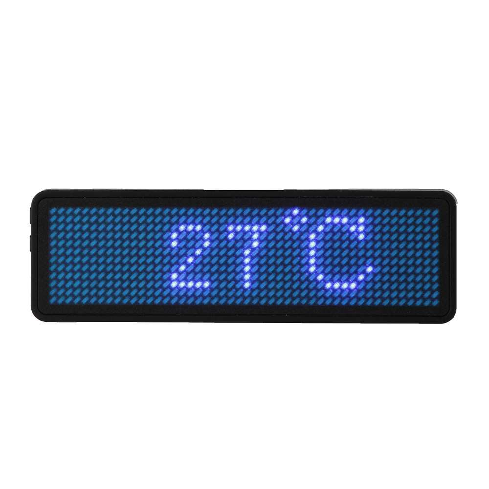 12 x 48 Pixels Programmable LED Digital Scrolling Message Name Tag ID Badge Holder Board 8