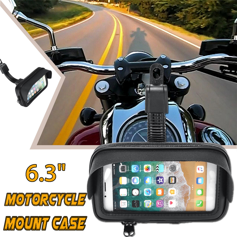 Waterproof Motorcycle Bike Handlebar Mount Holder Bag Case for Mobile Phone GPS 