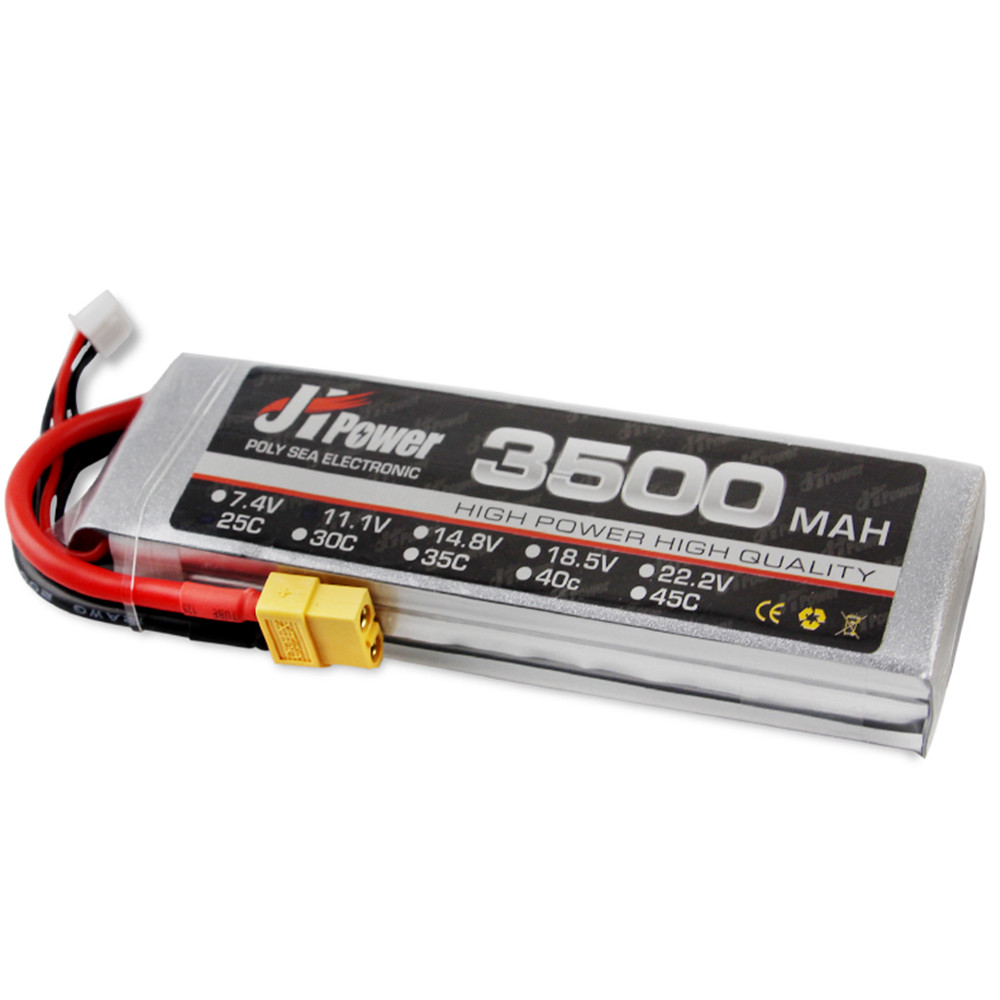 JH Lipo RC Car Battery 3500mah 3S 25C 11.1v T/XT60 Plug For 1/10 RC Model 22.5*43*138mm  