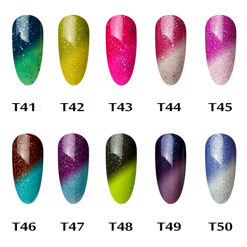 Gelfavor Temperature Change UV Gel Polish LED Shiny Soak Off Lacquer Varnish Nail Art 7ml Manicure
