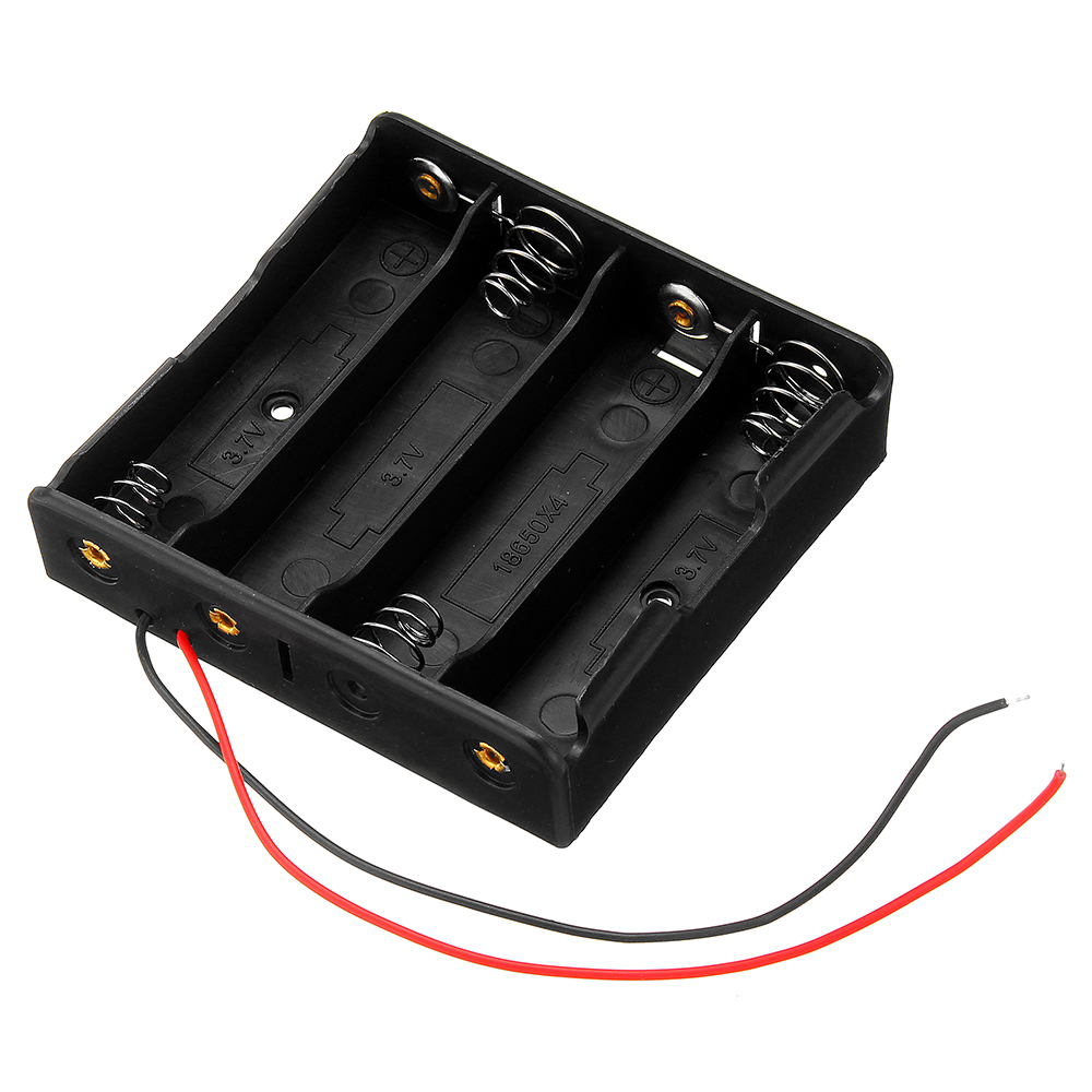 5pcs Plastic Battery Storage Case Box Battery Holder For 4 x 18650 Battery 7