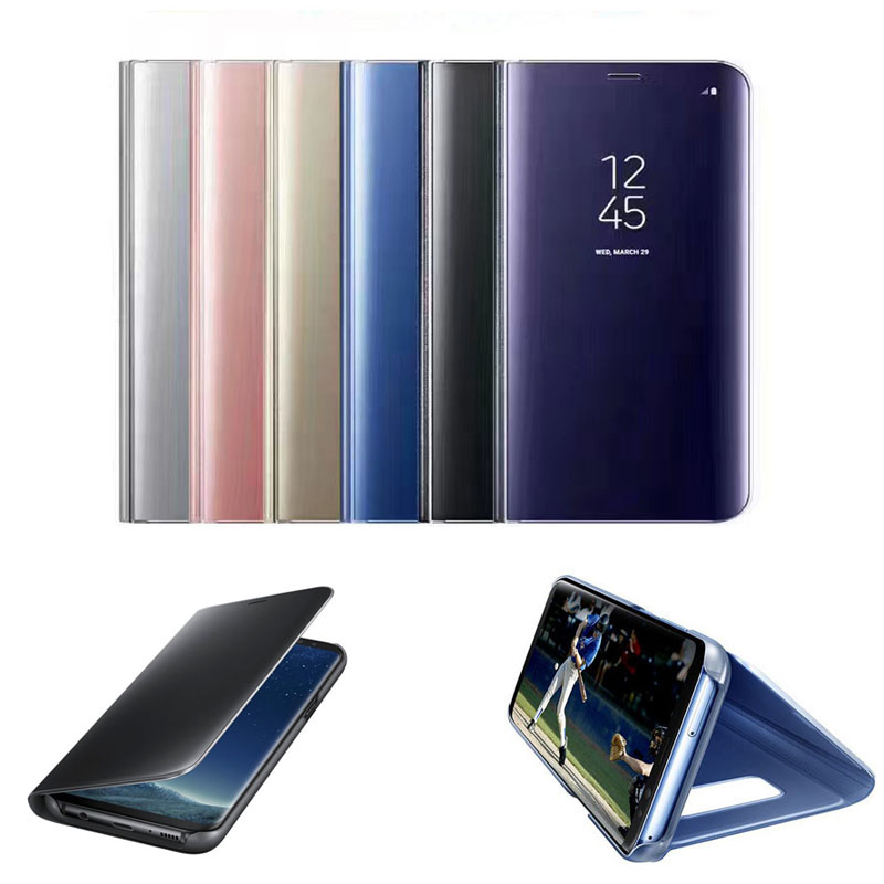 Etui Bakeey Smart Sleep Mirror Window View Bracket Case For Samsung Galaxy S7 Edge za 45zł