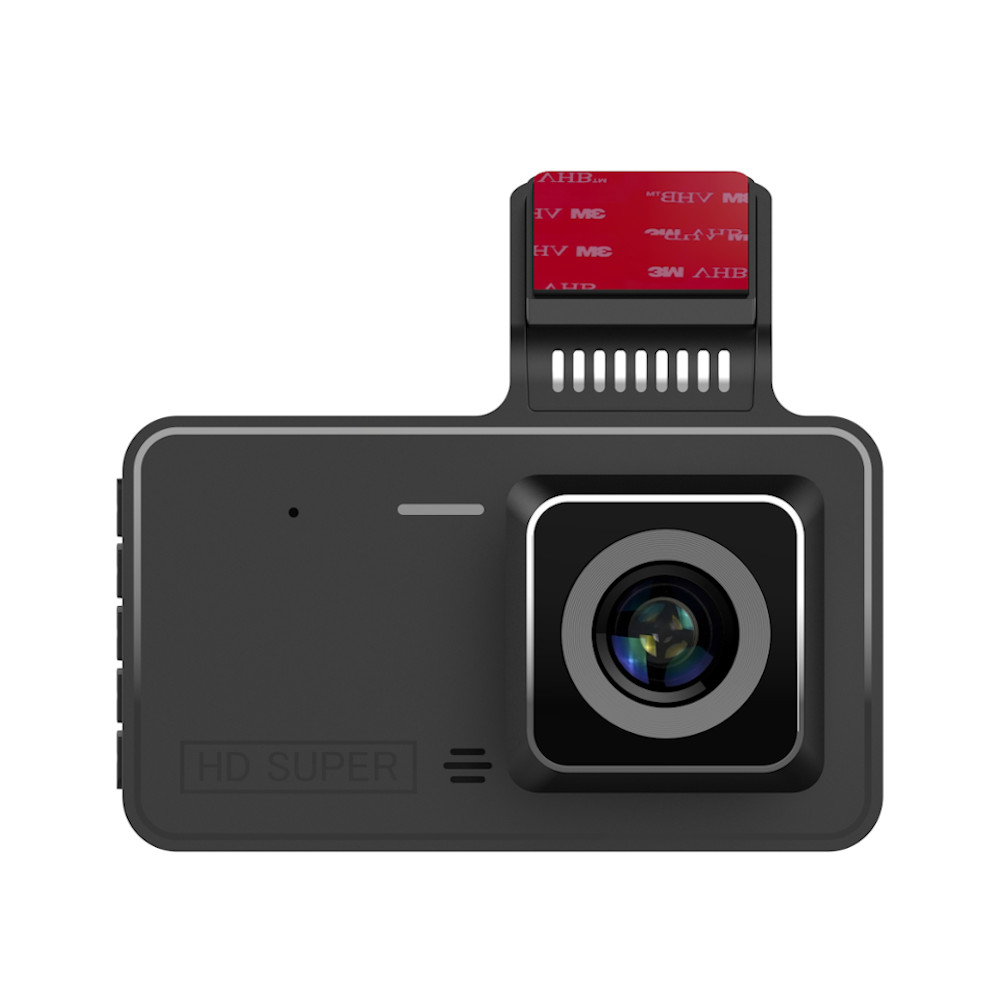 4 Inch Dash Cam HD 1080P Car DVR Front Rear Dual Recording Reversing Image 24H Parking Dual Lens Driving Recorder