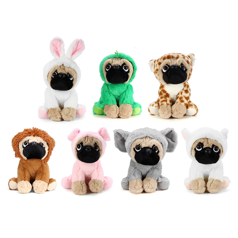 New Soft Cuddly Dog Toy in Fancy Dress Super Cute Quality Stuffed Plush Toy Kids Gift