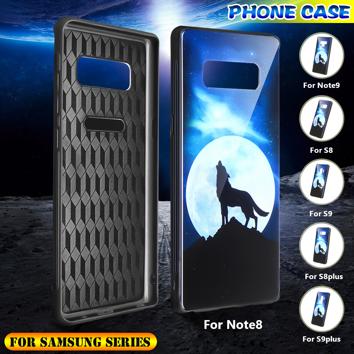 Bakeey Tempered Glass Protective Case For Samsung Galaxy S9/S9 Plus/S8/S8 Plus/Note 9/Note 8 Scratch Resistant Back Cover