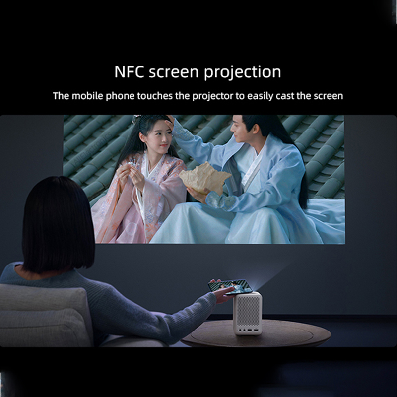 XIAOMI MI Projector Mini Smart Capacity Battery 1080P Supported Auto Focus Keystone Correction NFC Mirroring Outdoor Movie MIni Projector Cinema