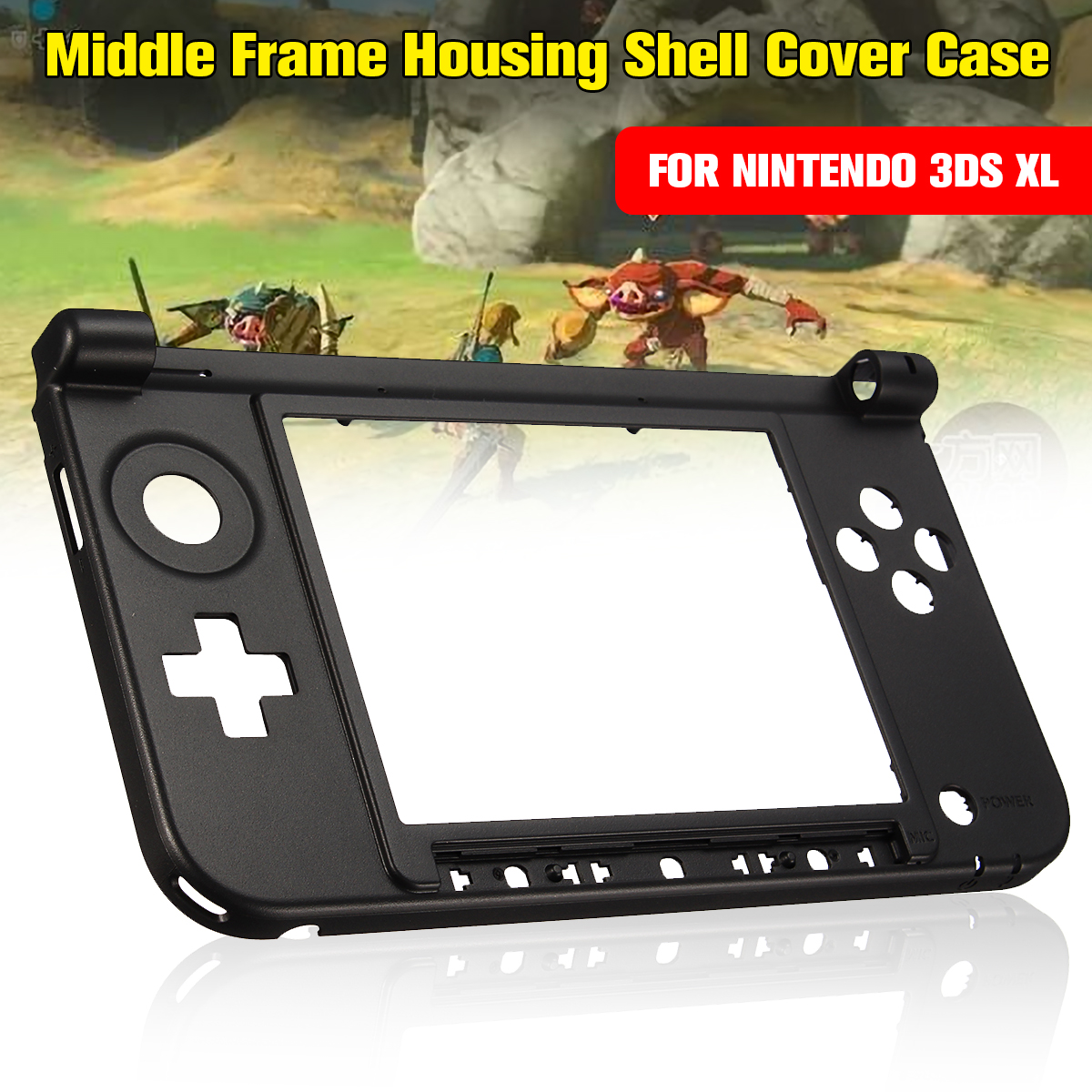 Replacement Bottom Middle Frame Housing Shell Cover Case for Nintendo 3DS XL 3DS LL Game Console 8