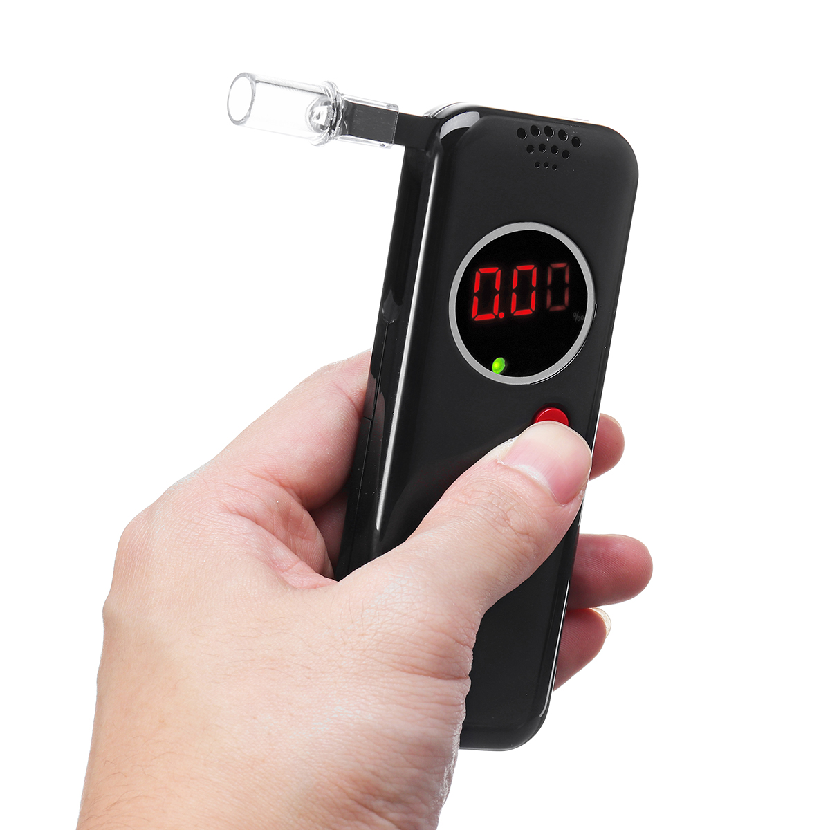 

6 Mouthpieces LCD Digital Breath Alcohol Tester Breathalyzer Analyzer Detector