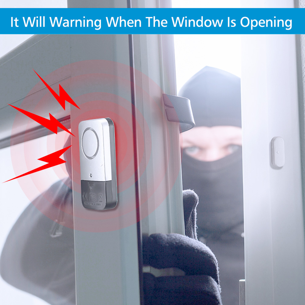 Wireless Door Window Sensors Alarm 120dB Home Anti-theft Security Protection System Door Window Magnetic Burglar Alarm
