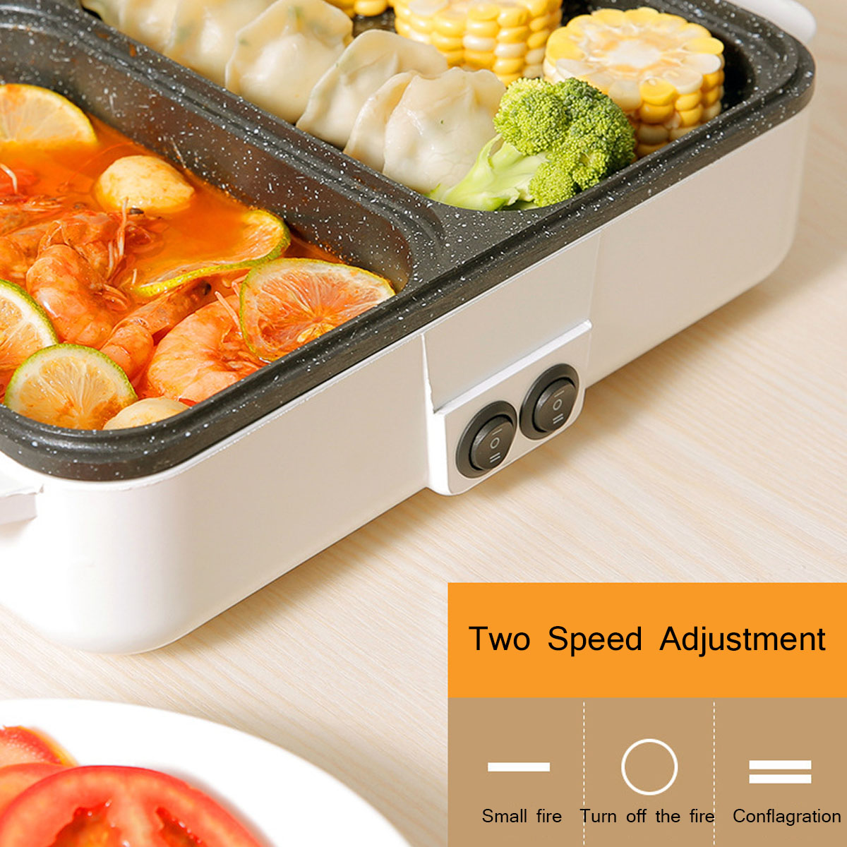 Multifunctional  Electric Oven 220V 1200W Roaster Comfortable Detachable Cooker