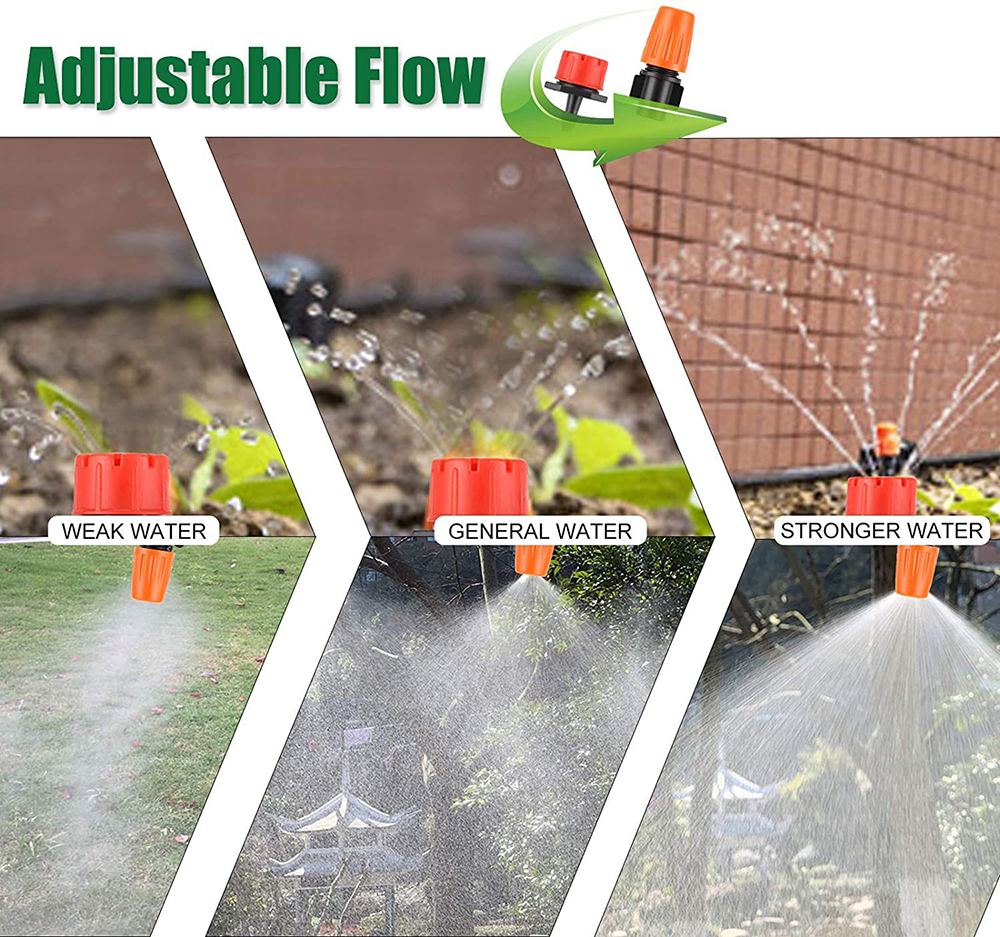 164ft 50m Automatic Watering Irrigation Kit DIY Outdoor Garden Drip irrigation Sprinkler Flowering System