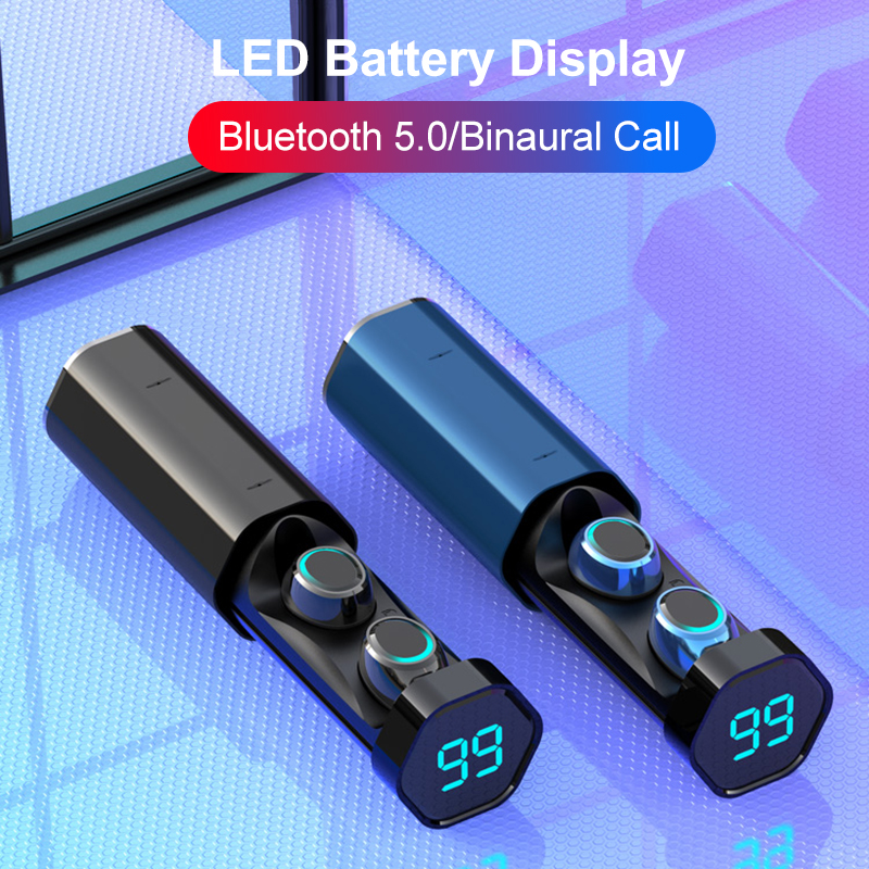 [Bluetooth 5.0] Bakeey T2 TWS Earphone LED Battery Display Smart Touch Binaural Call IPX5 Waterproof 4