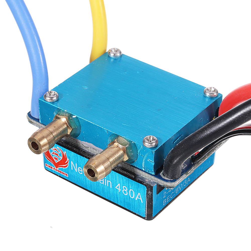 Brushed ESC 480A Water/Air Cooled Waterproof Double Side ESC For RC Boat - Photo: 3