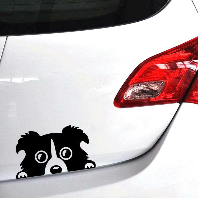 14x8cm Car Lovely Pet Dog Sticker Funny Decal Auto Bumper Window Body Decal
