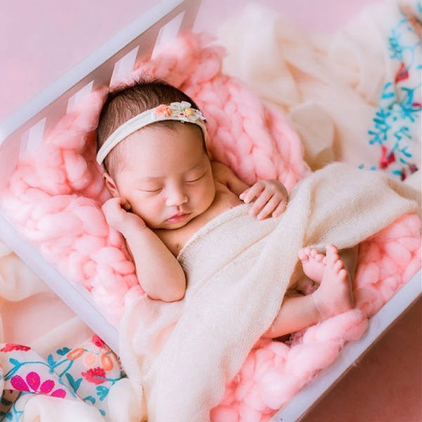Newborn Baby Mini Wood Bed Detachable Wooden Photography Photo Prop For Shoot