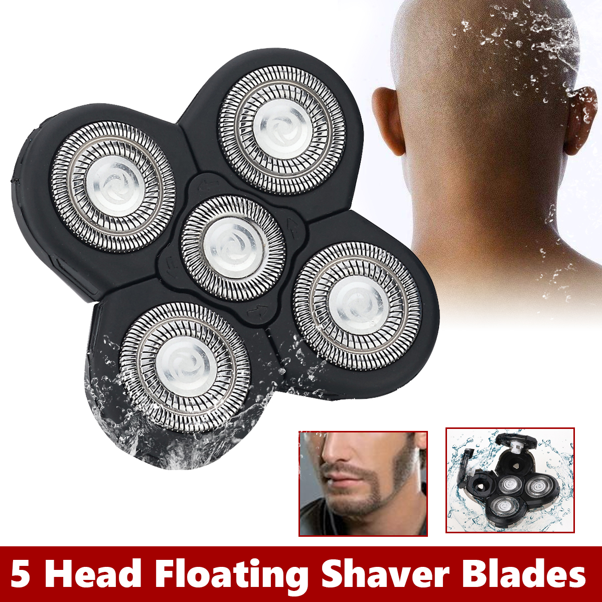 5D Replacement Shaver Head For Electric Shaver Razor Blades Floating Shaving Bald
