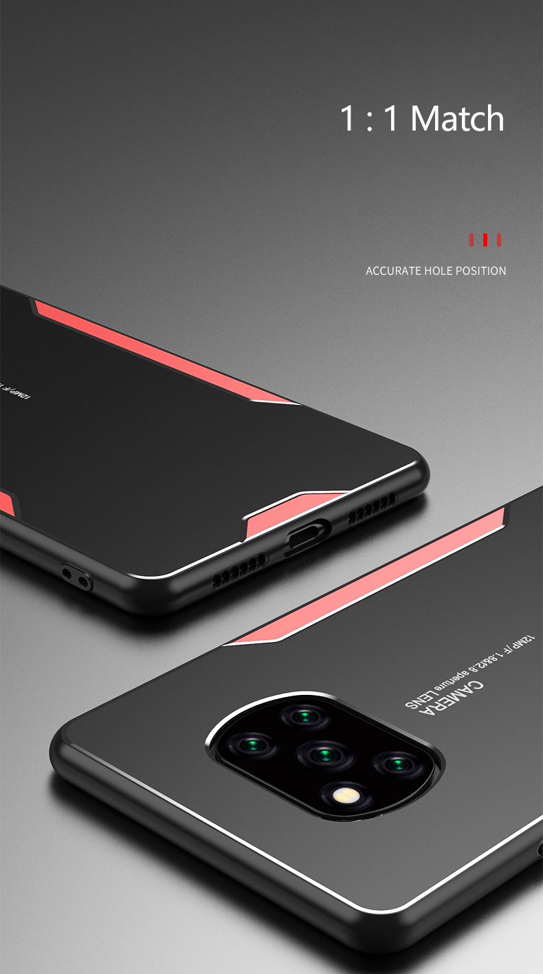 Bakeeyfor POCO X3 PRO /  POCO X3 NFC Case Matte with Lens Protector Metal + TPU Edge Shockproof Anti-Fingerprint Protective Case Back Cover